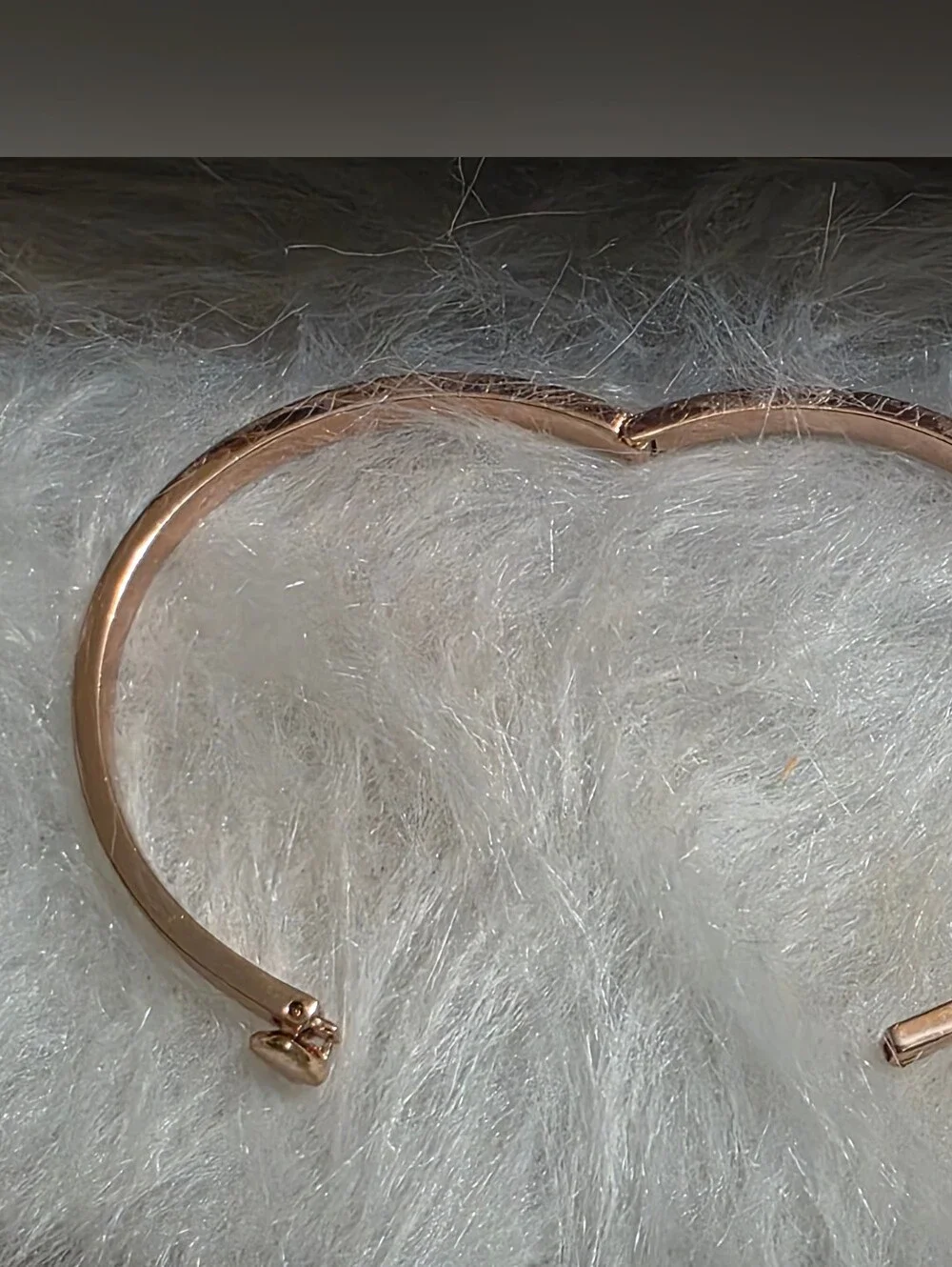 kate spade Rose Gold Spade Hinged Bracelet